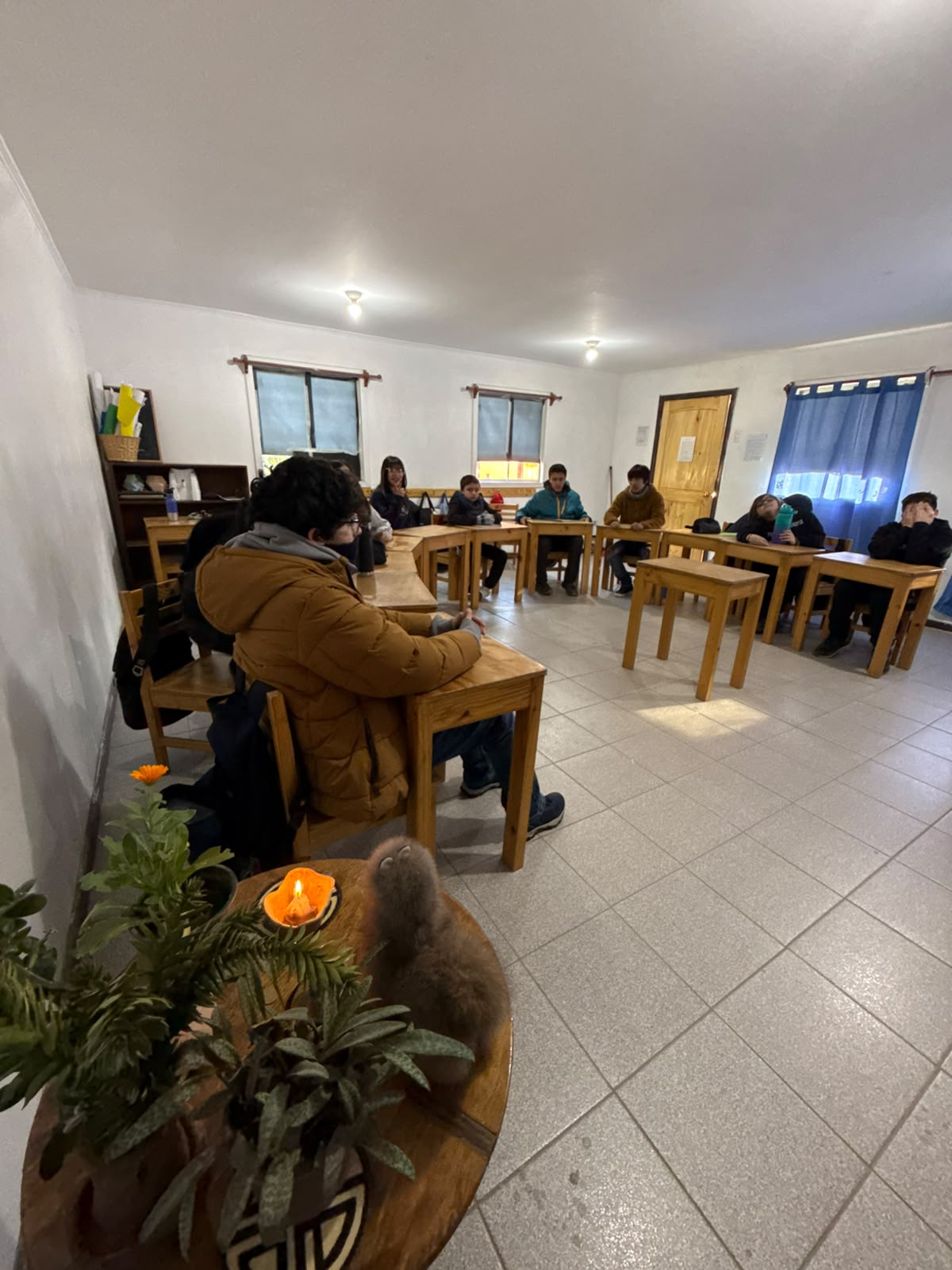 Niños del Colegio Lucero en actividad al aire libre